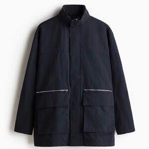 Men's Black Jacket REGULAR-FIT WATER-REPELLENT PARKA